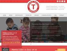 Tablet Screenshot of pizzeriatoskana.ro